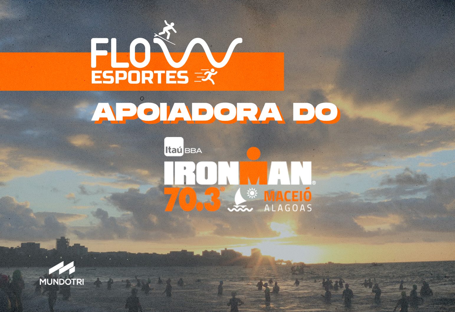 Flow Esportes apoiadora do IM 70.3 Maceió