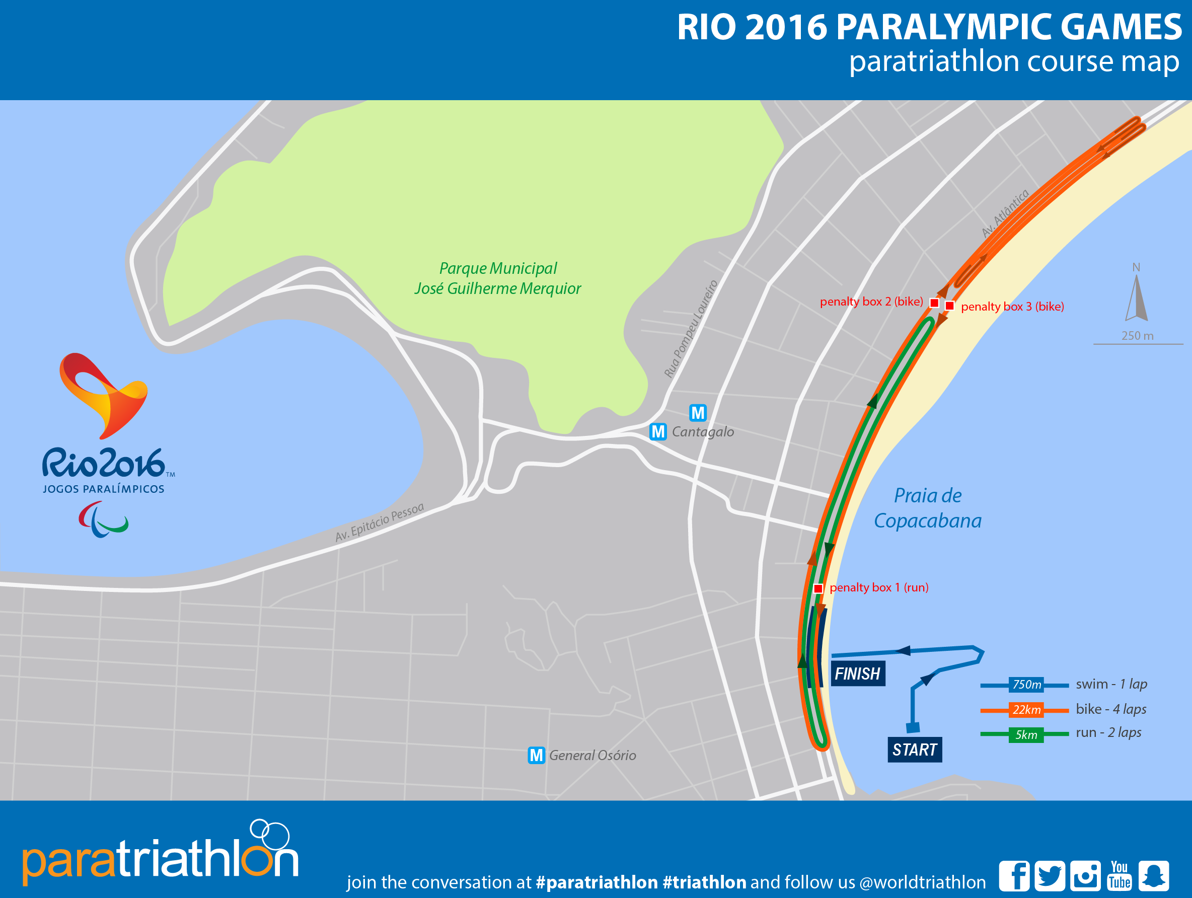 Como acompanhar o Paratriathlon neste sábado e domingo na Rio2016